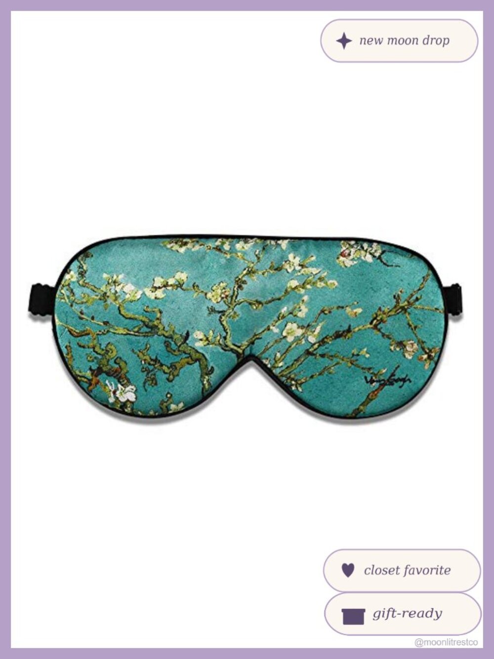 Mulberry Silk Sleep Mask Eye Mask Blindfold Adjustable Blackout for Travel Nap